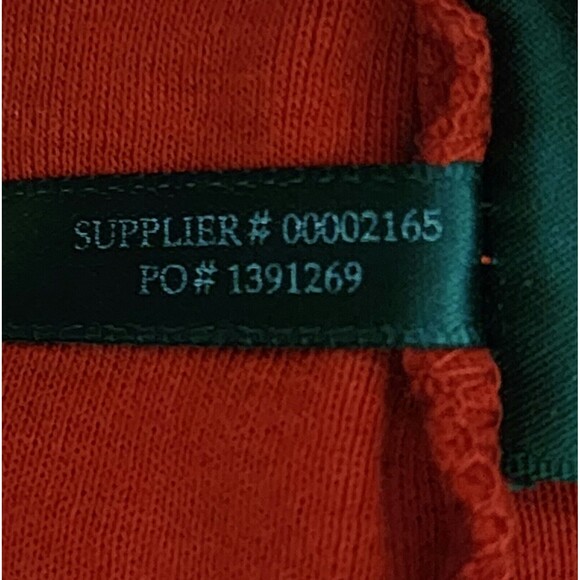 Lauren Ralph Lauren Womens Cotton 3/4 Sleeve Boat Neck Jersey Top Red Brown 2X - Picture 10 of 10